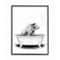 Stupell Industries Bear in a Tub Drawing with Black Frame Wall Accent